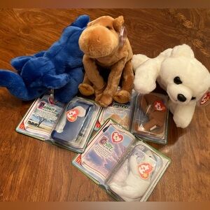 Lot of 6 Ty McDonald’s Teeny and Beanie Buddies Legends.